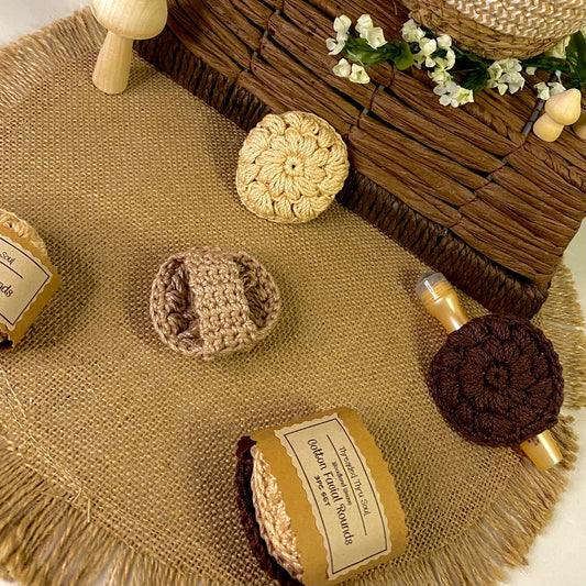 Rustic Weave Cotton Face Rounds (3pc)