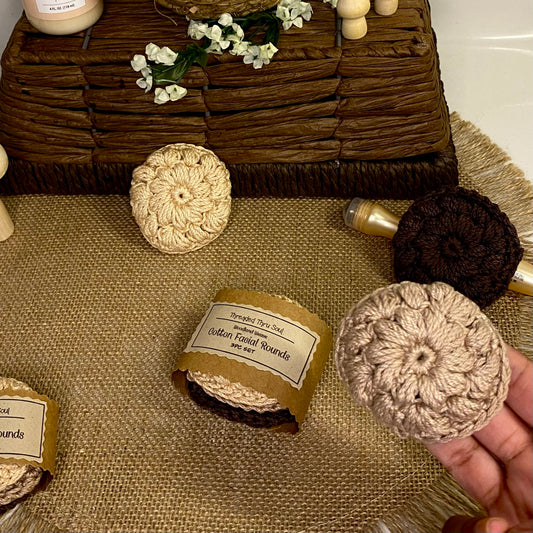 Rustic Weave Cotton Face Rounds (3pc)