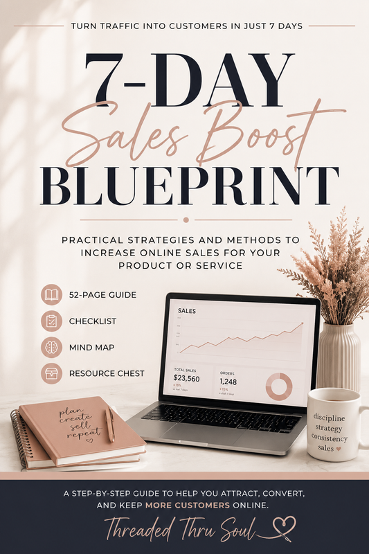 Threaded Thru Soul 7-Day Sales Boost Blueprint | Digital Download
